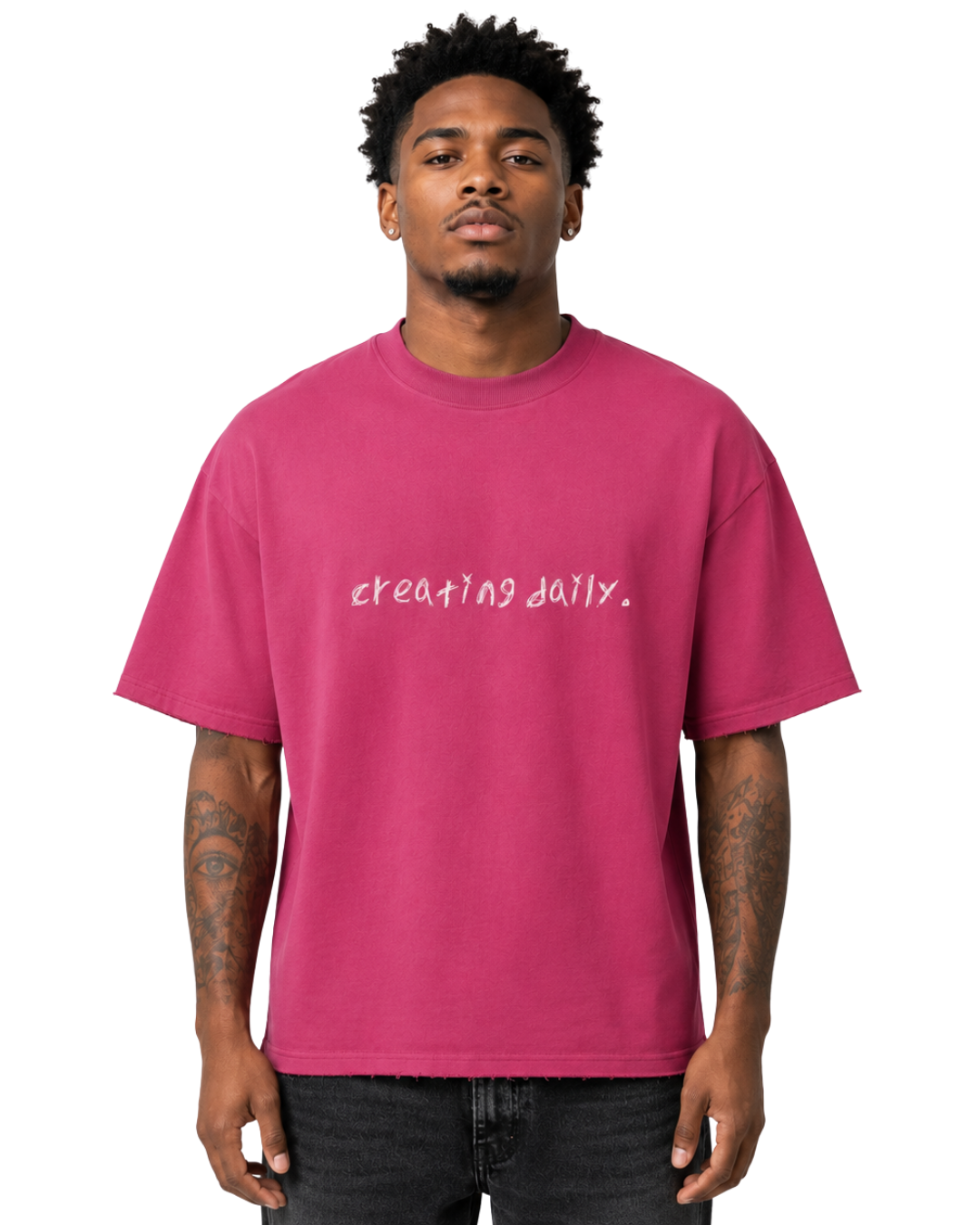 Sun Fade Raw Edge T-Shirt