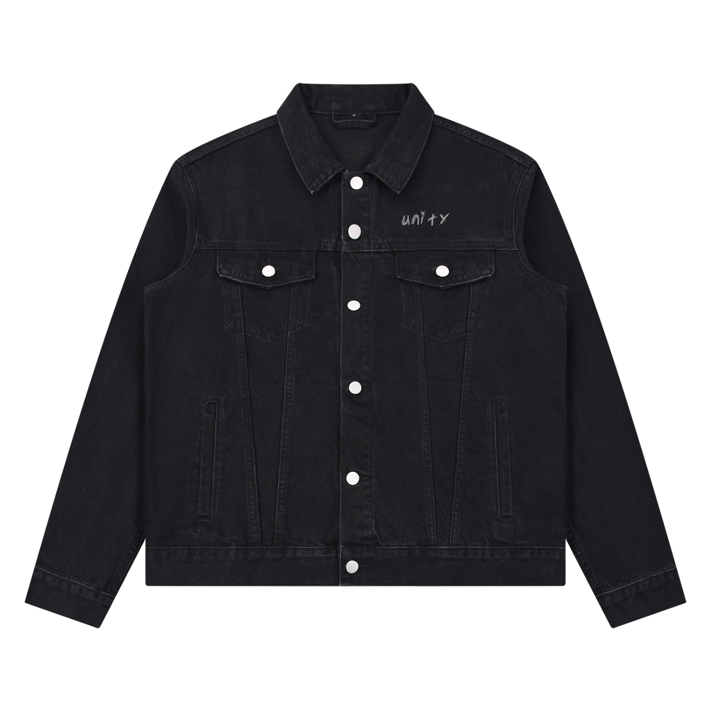 Unisex Vintage Wash Denim Jacket