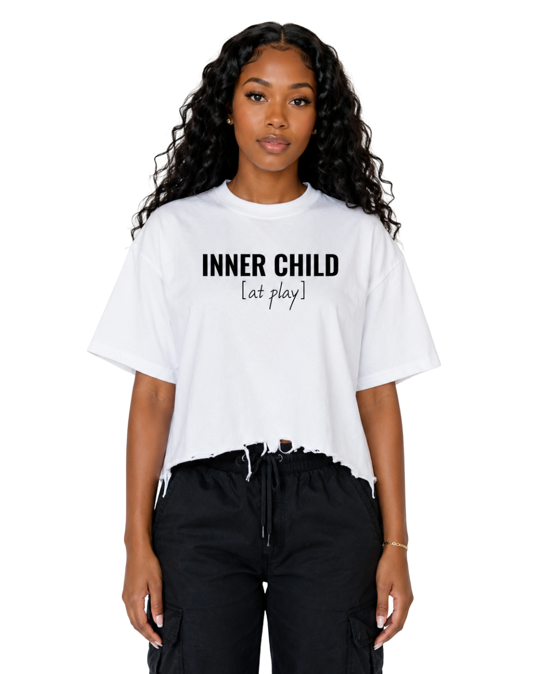Vintage Wash Boxy Distressed Hem T-Shirt