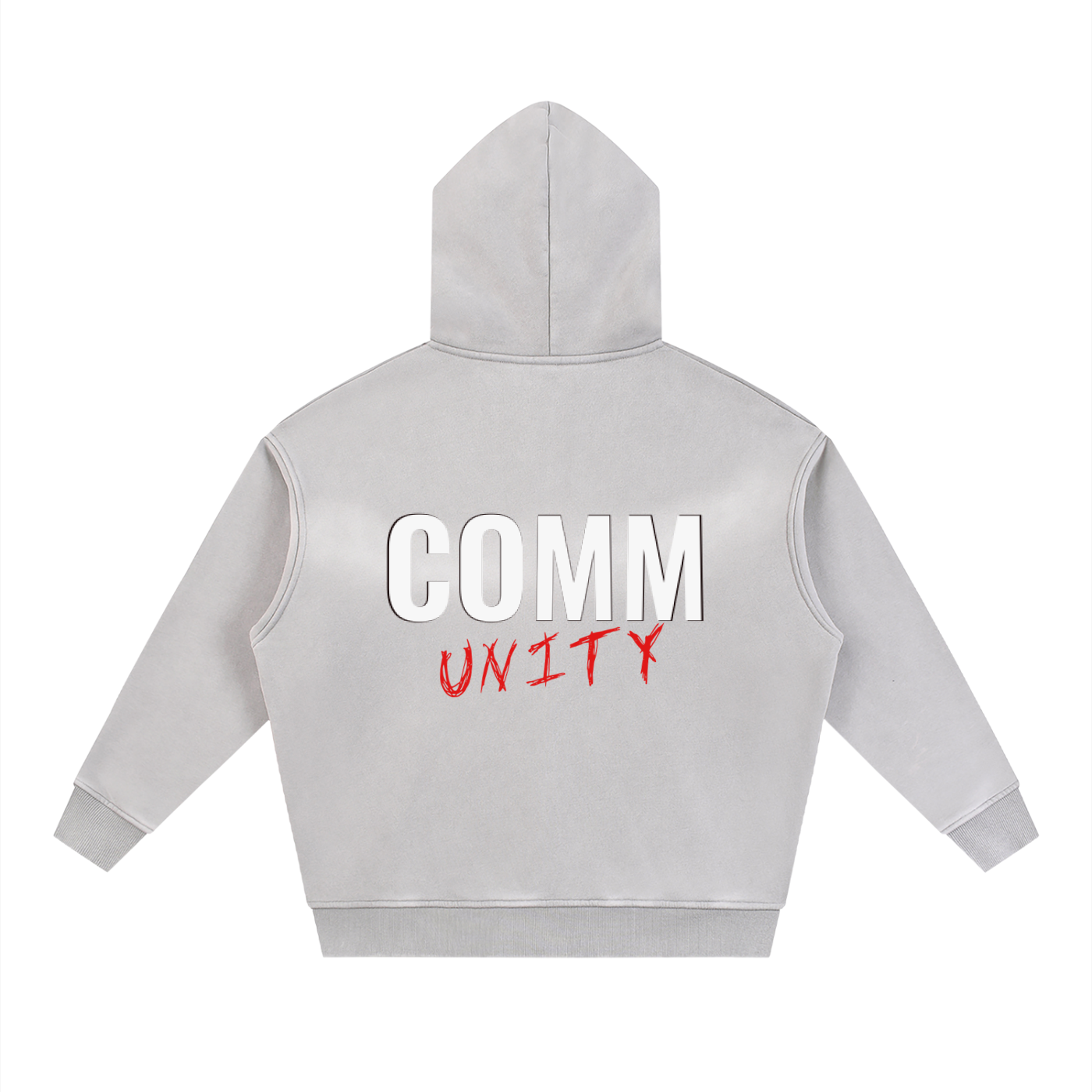 Sunfade Two-way Zipper Boxy Fleece Hoodie