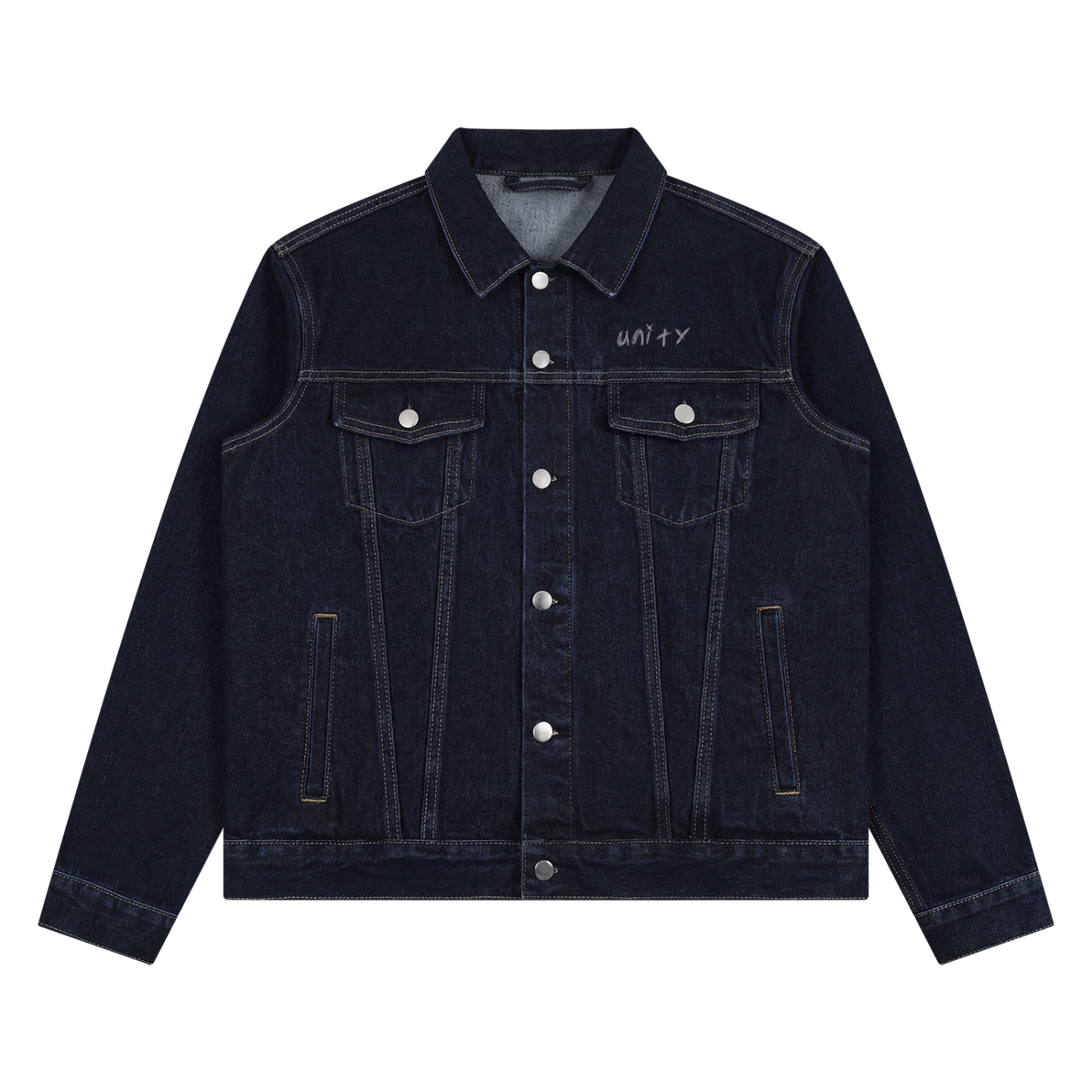 Unisex Vintage Wash Denim Jacket