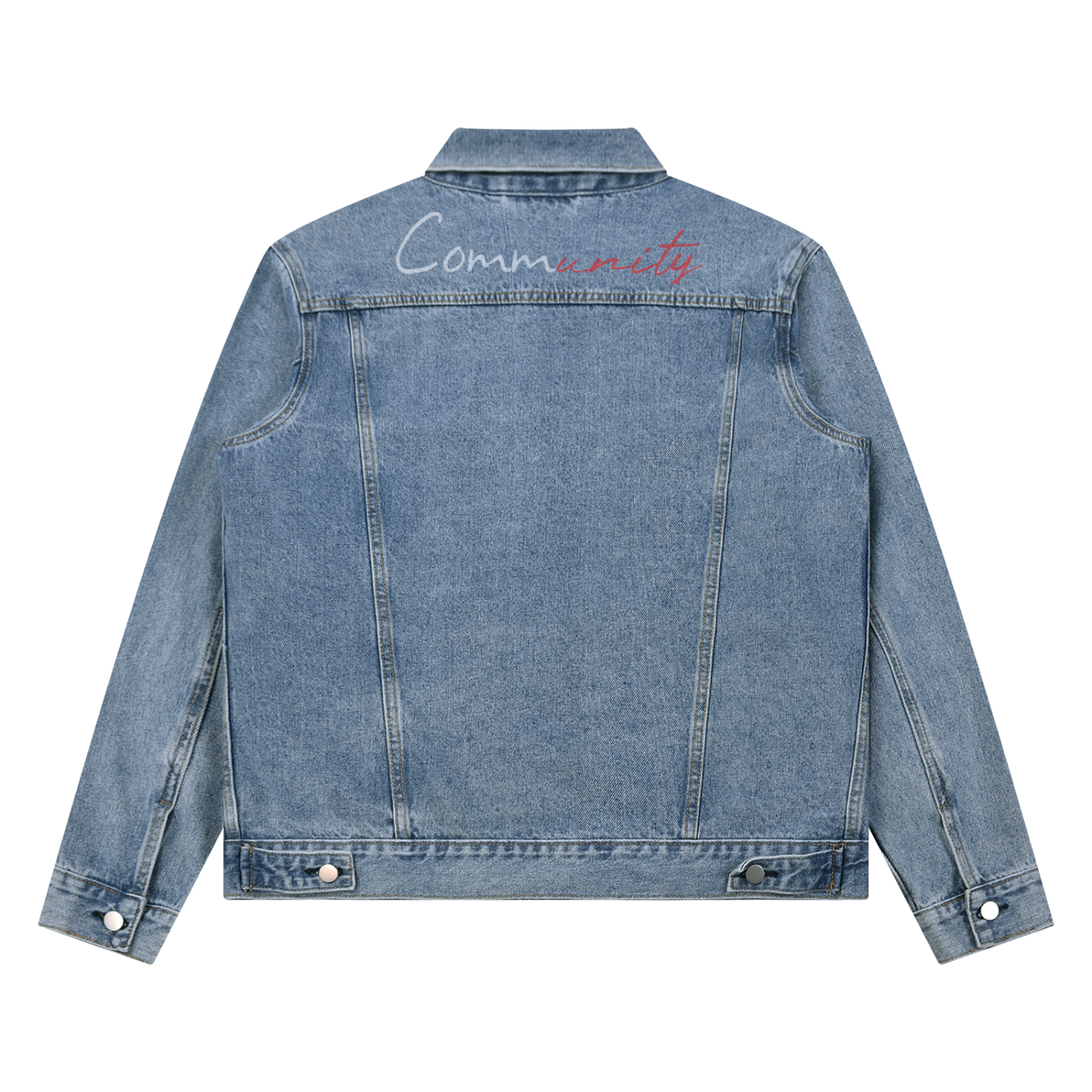 Unisex Vintage Wash Denim Jacket