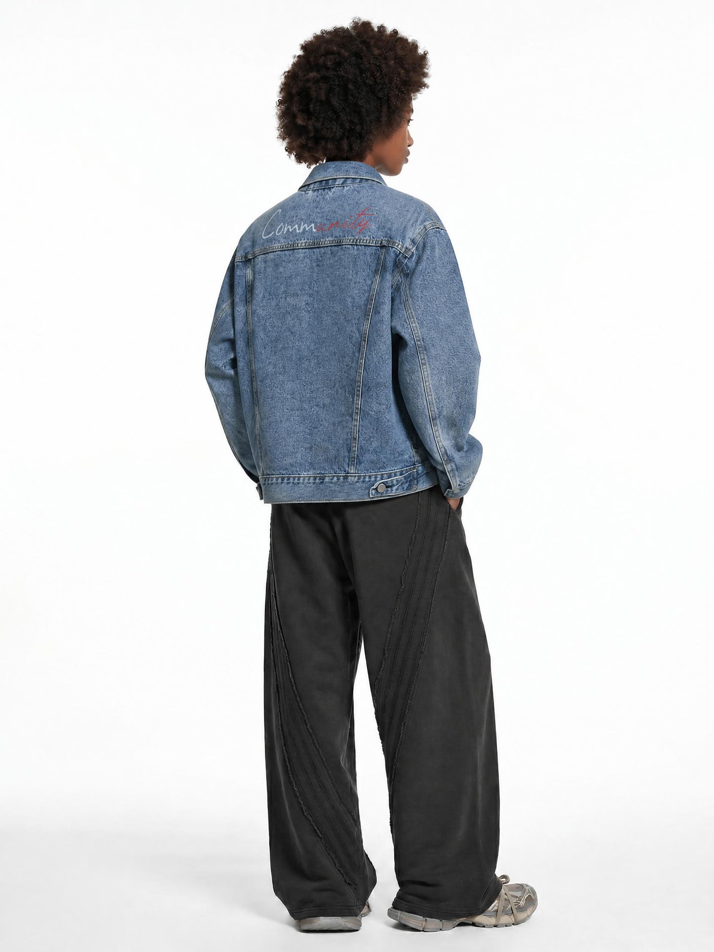 Unisex Vintage Wash Denim Jacket